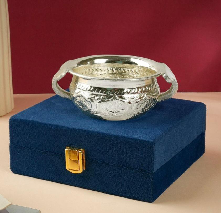 Silver Urli (Size: 4 inch of urli)